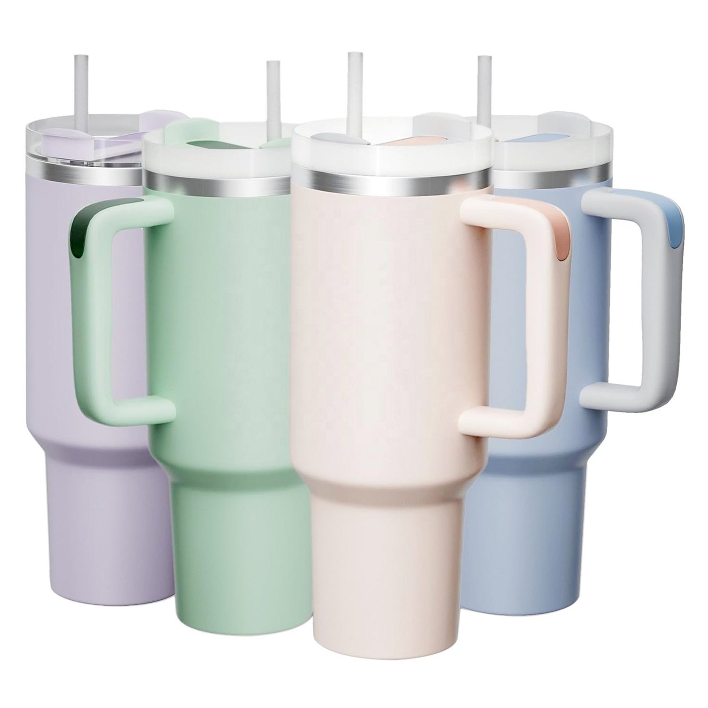 Pink Gradient Tumbler – Stylish, Durable & Travel-Friendly! 1200 ML Tumbler with Lid and Straw, Leakproof Double Insulated Mug