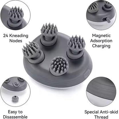 Smart Scalp Massager –Electric4 Heads Scalp Massager, Relax. Recharge. Regrow