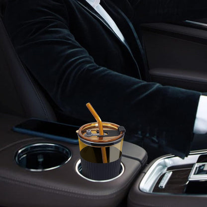 Premium Coffee & Water Glass – Stylish, Leak-Proof & Reusable!