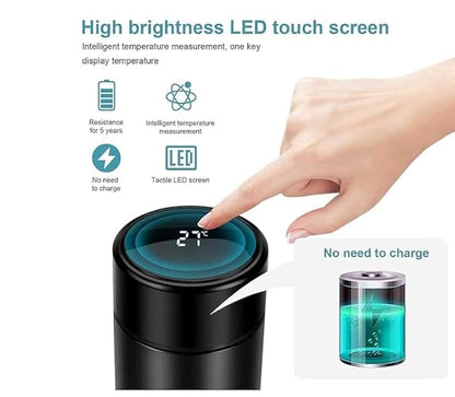 Smart Temperature Water Bottle –Smart Flask 500ml with LED Temperature Display | Sip Smart, Stay Hydrated!