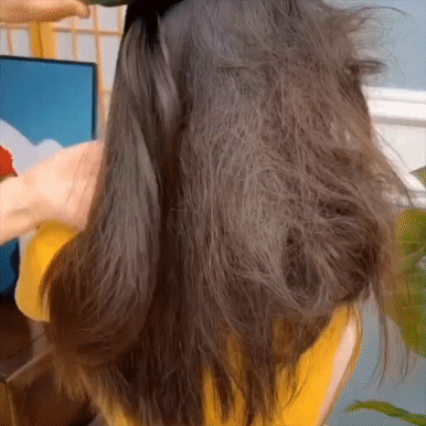 Hair Straightener Comb – Fast Heating, Anti-Scald & 5 Temperature Settings | Perfect for Home & Travel Styling