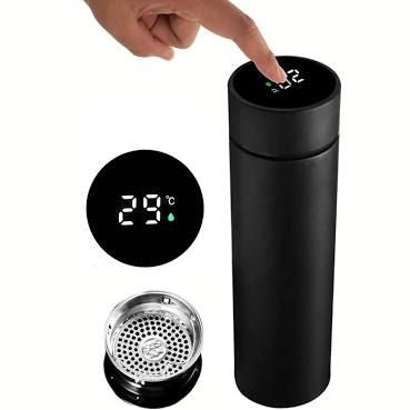 Smart Temperature Water Bottle –Smart Flask 500ml with LED Temperature Display | Sip Smart, Stay Hydrated!