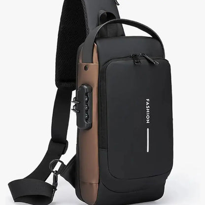 Travel Anti-Theft Crossbody Bag – USB Charging Sport Sling With Password Lock For Men And Women