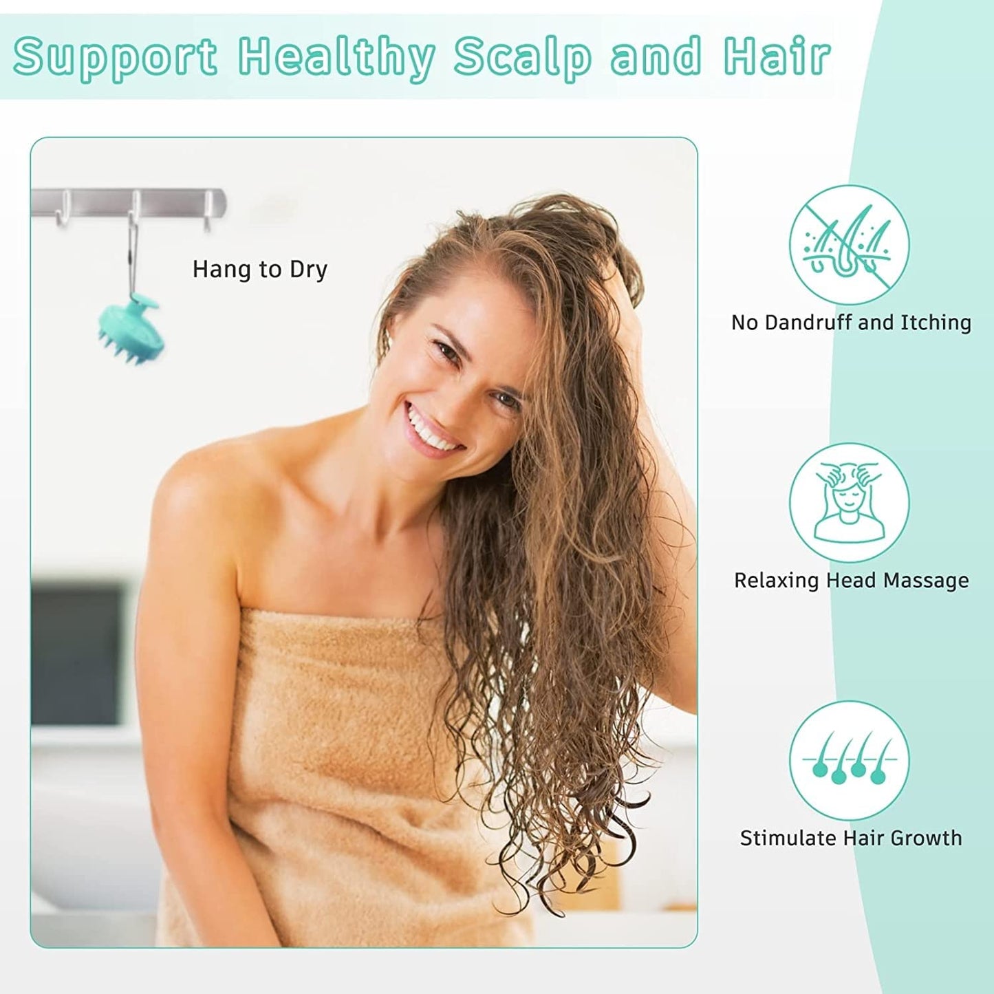 Massage Shampoo Brush – Deep Clean. Relax. Revive.
