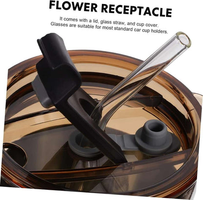 Premium Coffee & Water Glass – Stylish, Leak-Proof & Reusable!