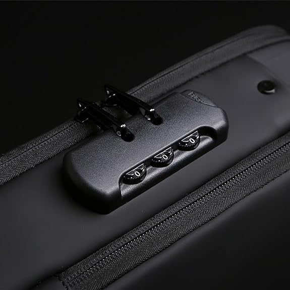 Travel Anti-Theft Crossbody Bag – USB Charging Sport Sling With Password Lock For Men And Women