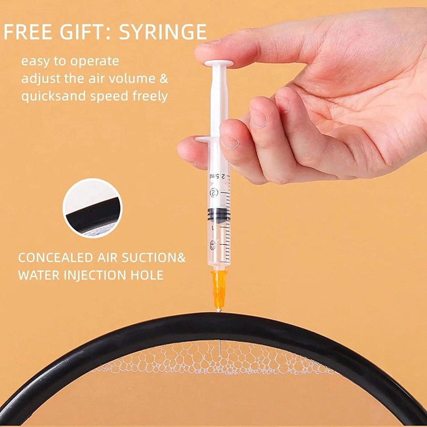 360° Rotating Moving Sand Art Glass Frame – Calm. Create. Captivate.