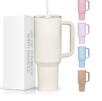 Pink Gradient Tumbler – Stylish, Durable & Travel-Friendly! 1200 ML Tumbler with Lid and Straw, Leakproof Double Insulated Mug