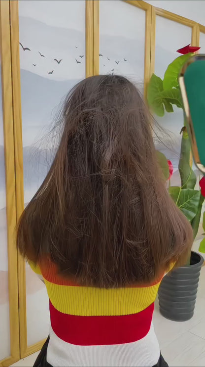 Hair Straightener Comb – Fast Heating, Anti-Scald & 5 Temperature Settings | Perfect for Home & Travel Styling