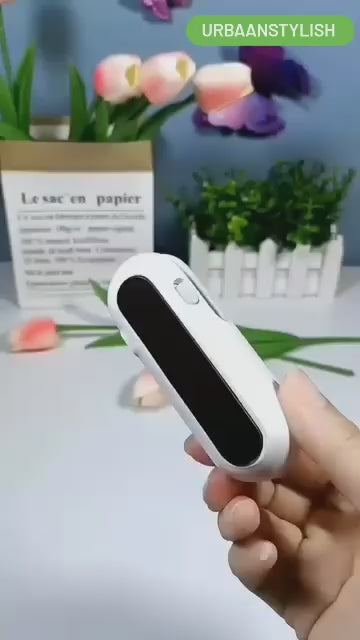 Portable Plastic Bag Sealing Machine 2 in 1 USB Rechargeable Magnetic Heat Sealing & Cutting, Portable Handheld Vacuum Sealer for Food, Snacks, Chips, Fresh Storage, Plastic Bags Sealing Machine